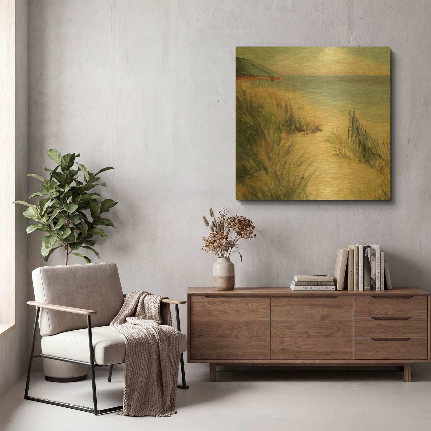 'Bridgeport' By JD Gold Metal Wall Art