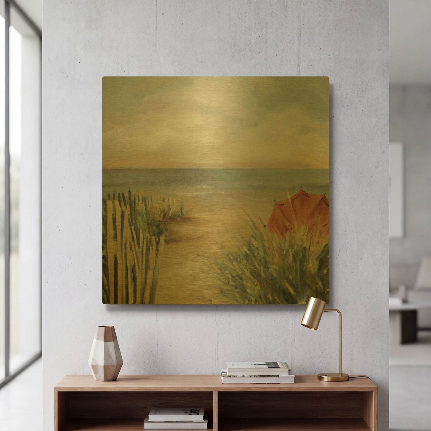 'New Haven' By JD Gold Metal Wall Art