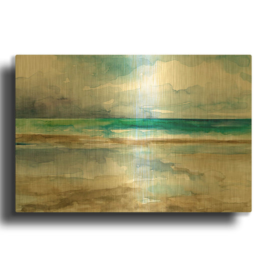 'Low Tide 1' By JD Gold Metal Wall Art