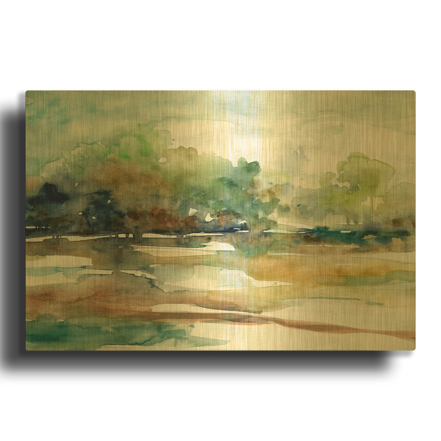 'Tree Line 1' By JD Gold Metal Wall Art