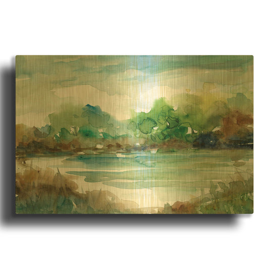 'Tree Line 2' By JD Gold Metal Wall Art