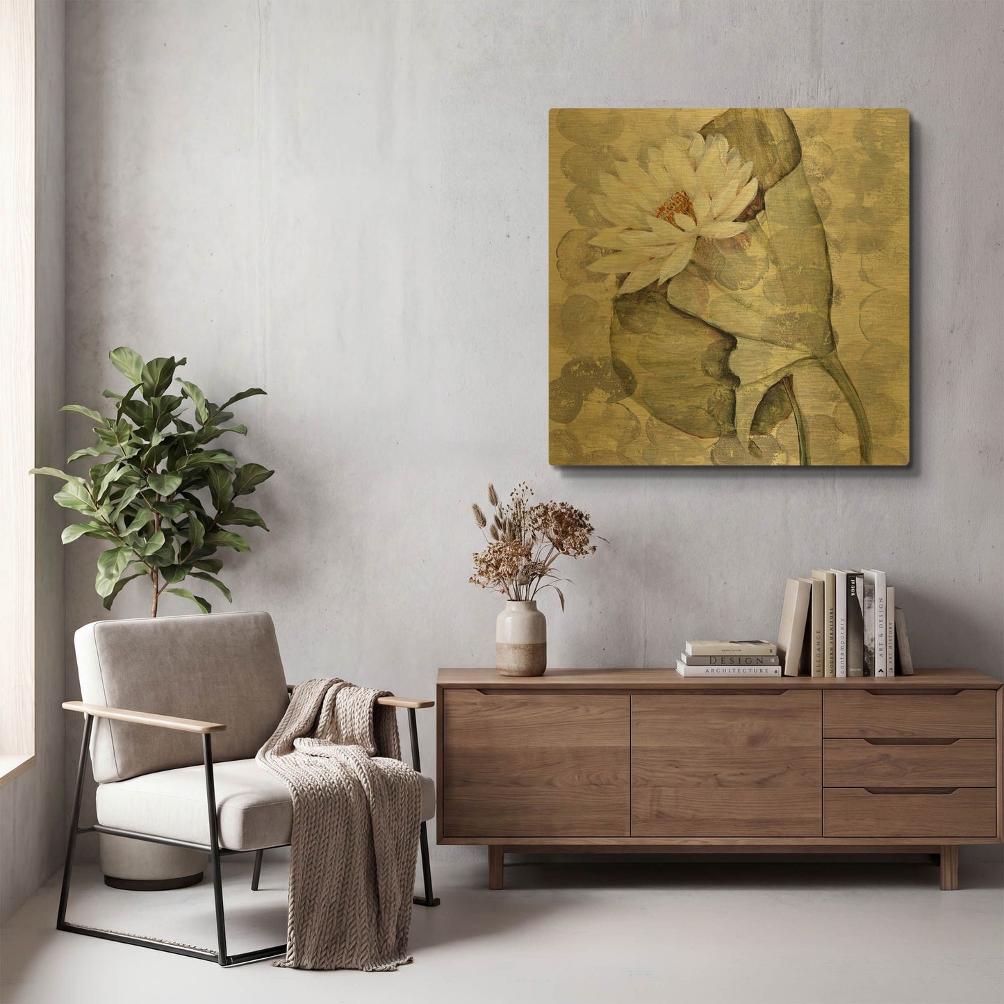 'Amazonia 1' By JD Gold Metal Wall Art