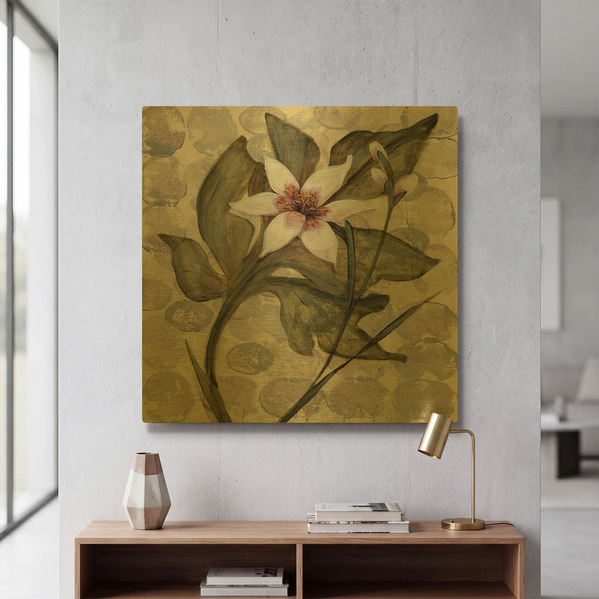 'Amazonia 4' By JD Gold Metal Wall Art
