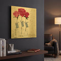 'Inspired Pink' By JD Gold Metal Wall Art