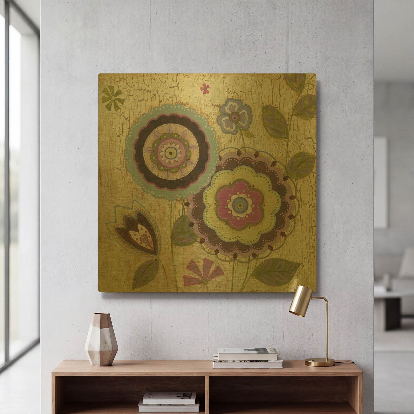 'Tribeca 1' By JD Gold Metal Wall Art
