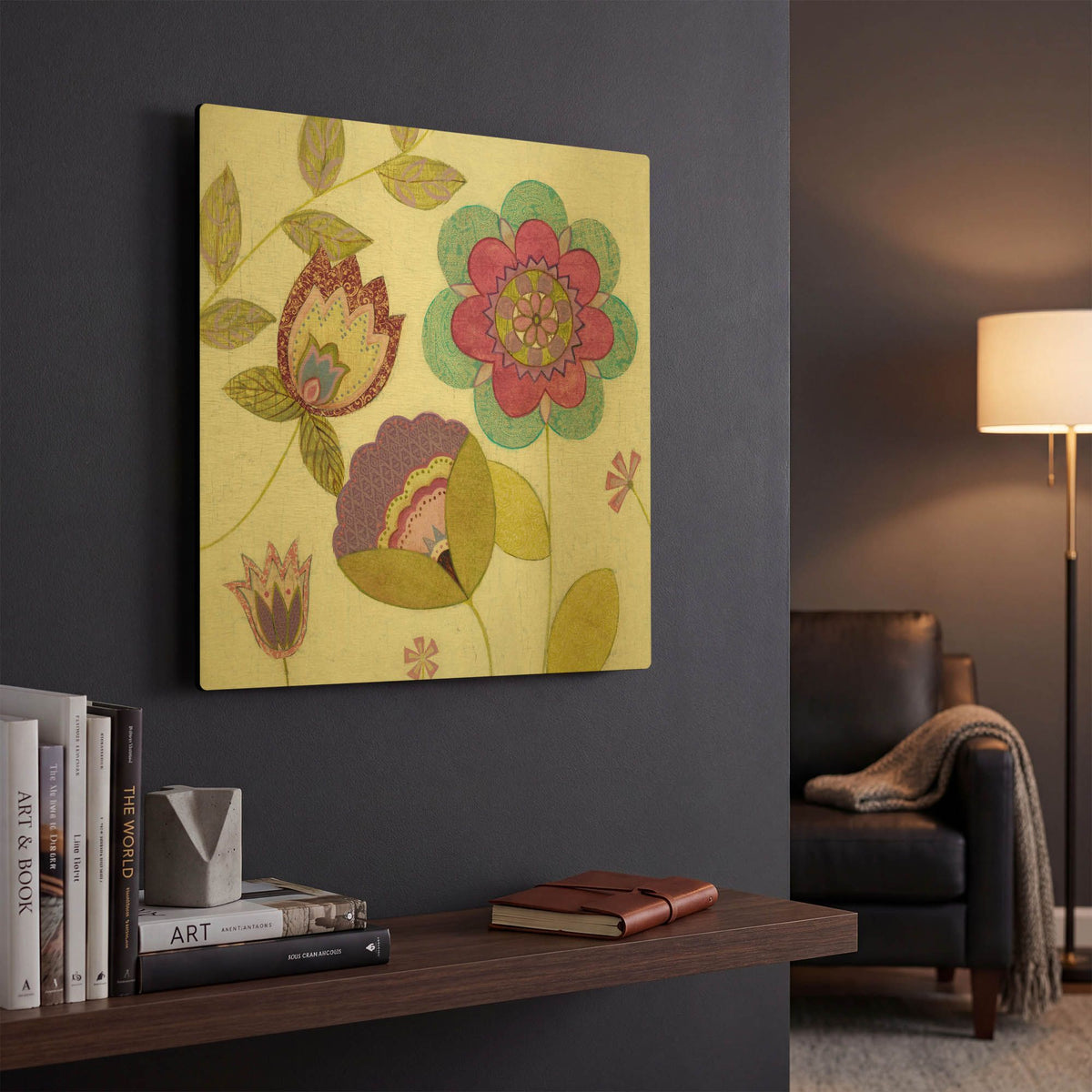 'Tribeca 3' By JD Gold Metal Wall Art