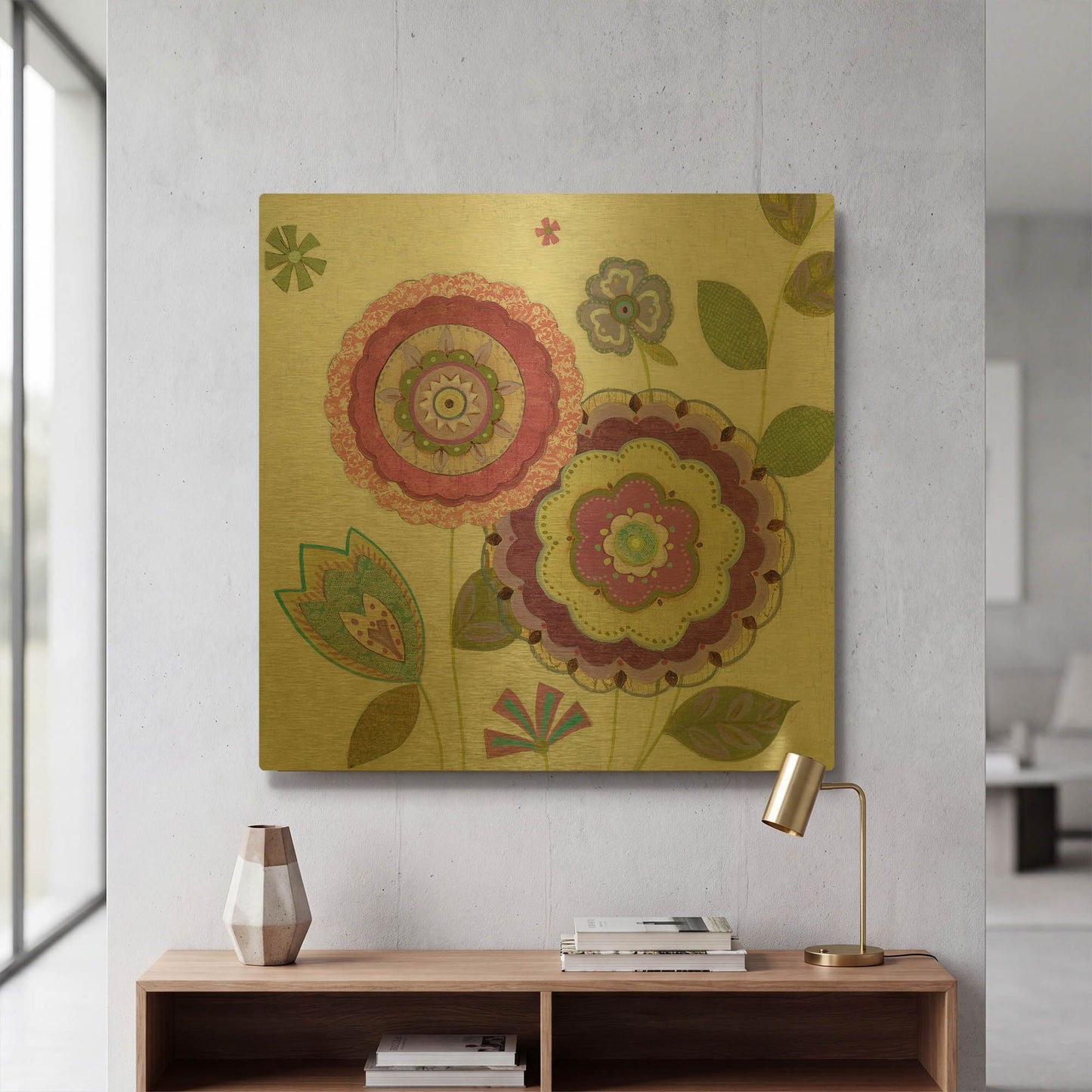 'Tribeca 4' By JD Gold Metal Wall Art