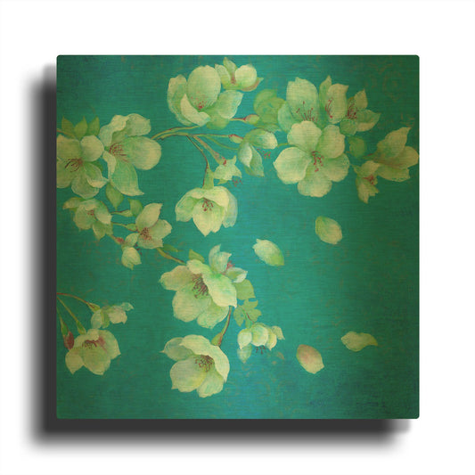 'Cherry Blossom 1' By JD Gold Metal Wall Art