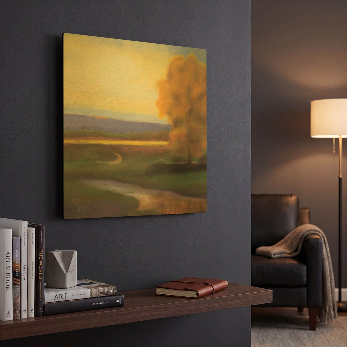 'Country' By JD Gold Metal Wall Art