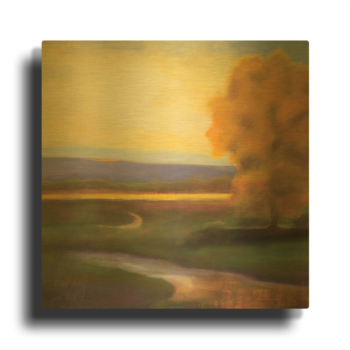 'Country' By JD Gold Metal Wall Art