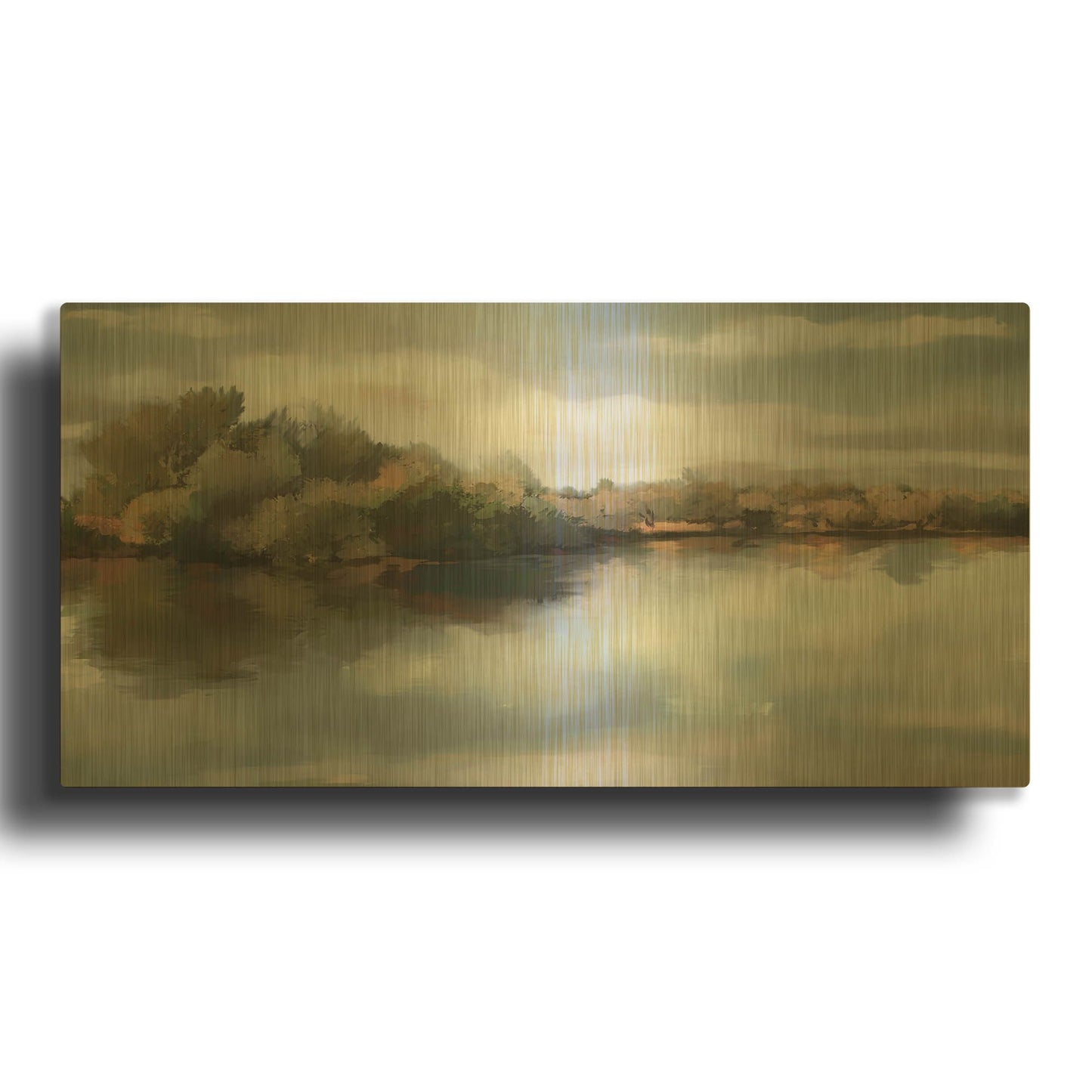 'River Fields' By JD Gold Metal Wall Art