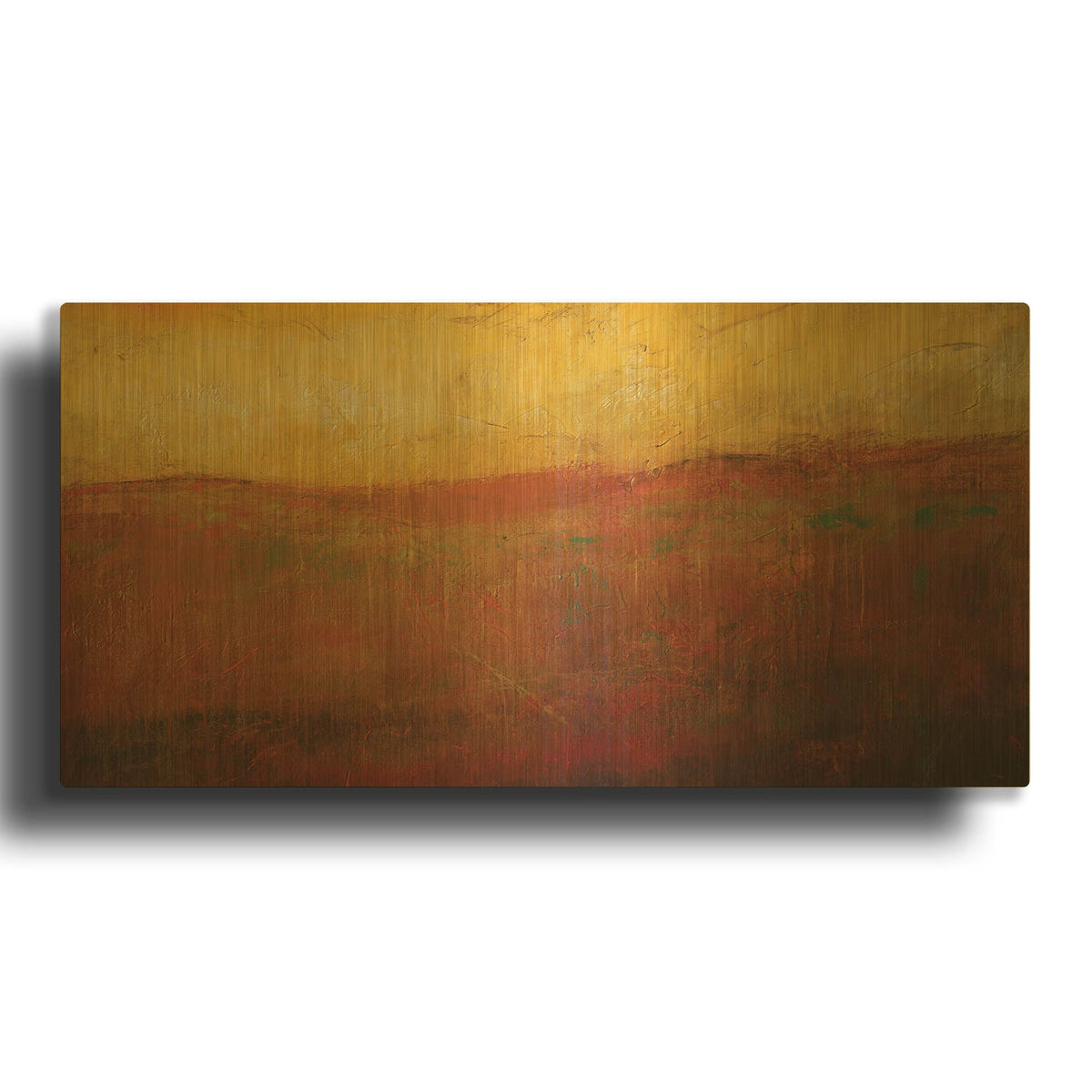 'Golden Sunrise' By JD Gold Metal Wall Art
