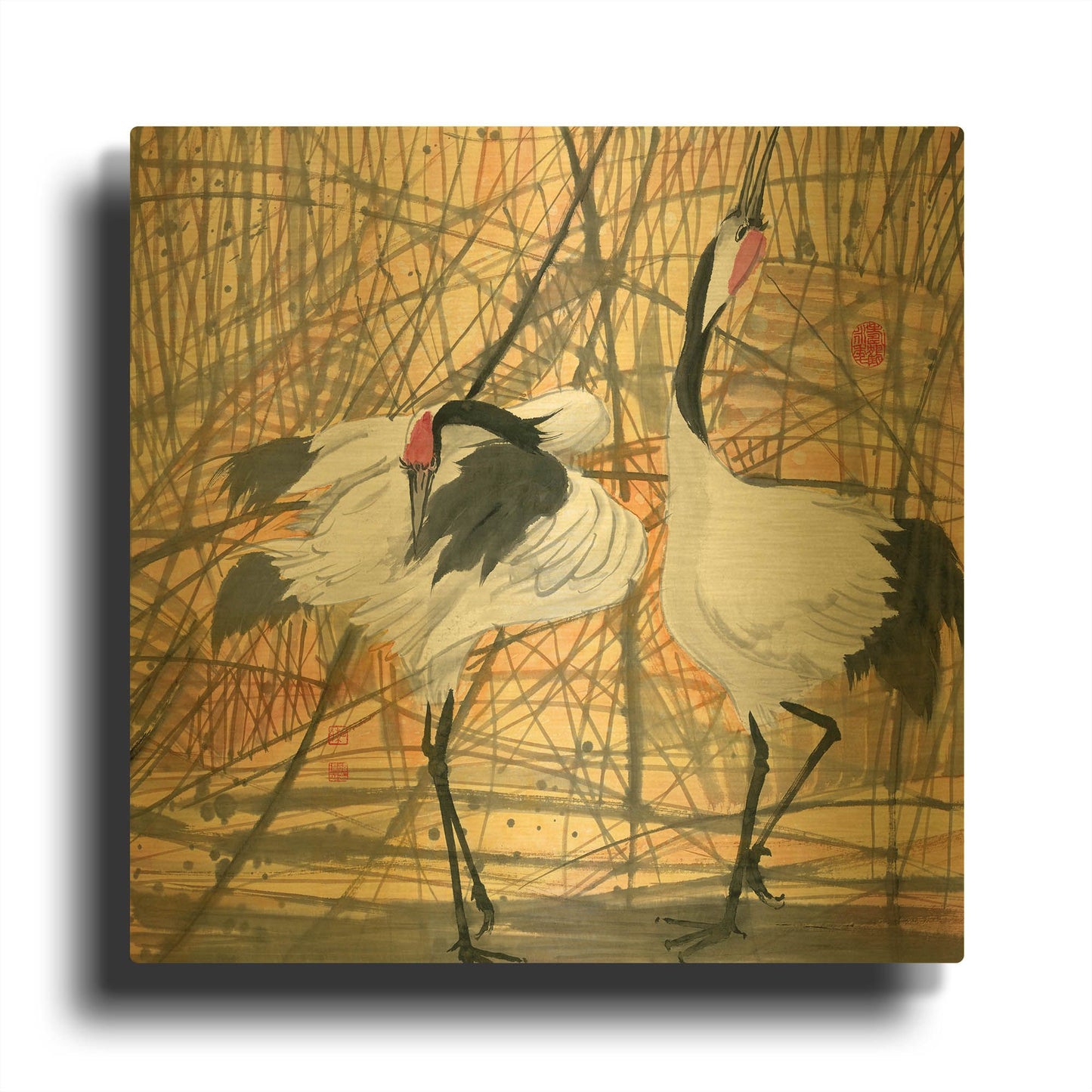 'Longevity' By River Han Gold Metal Wall Art