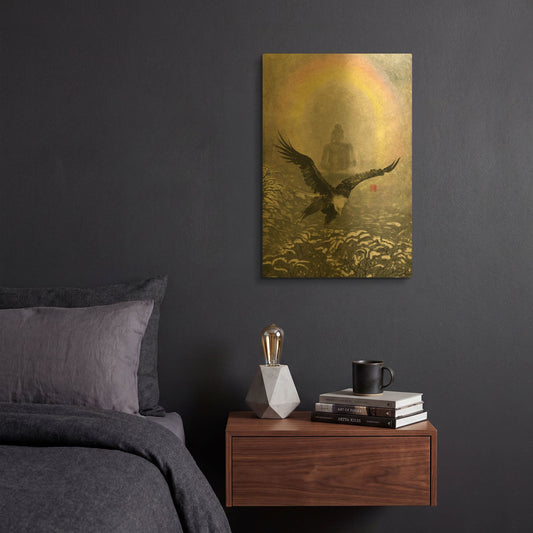 'Nirvana' By River Han Gold Metal Wall Art