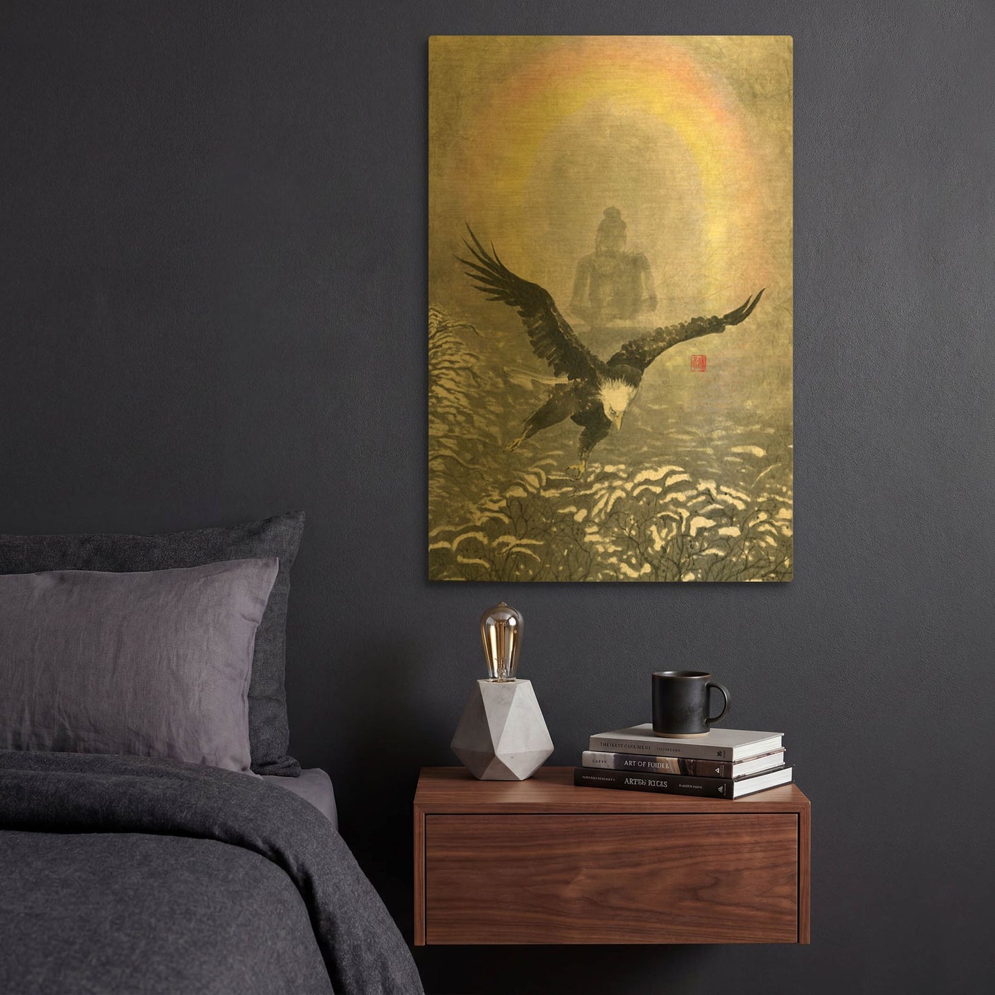'Nirvana' By River Han Gold Metal Wall Art