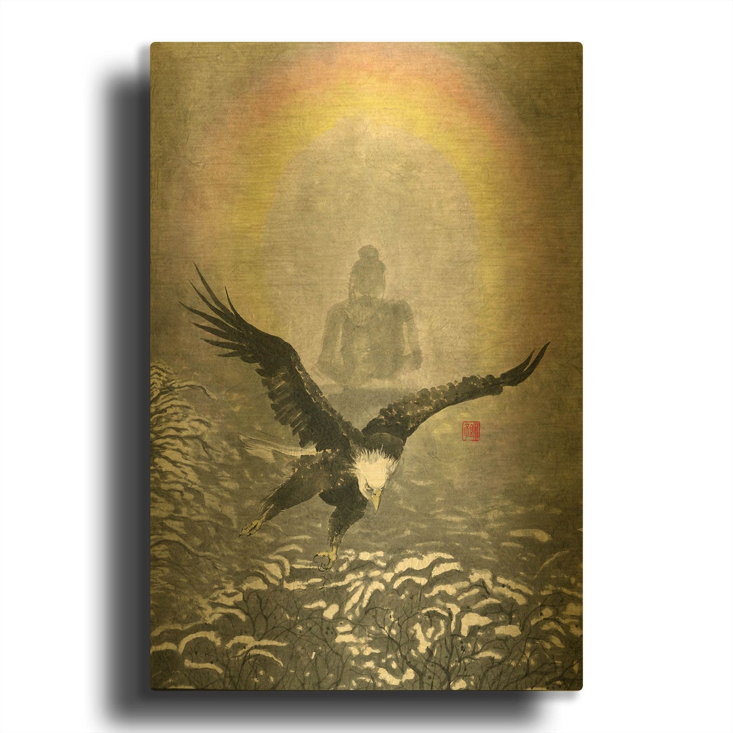 'Nirvana' By River Han Gold Metal Wall Art