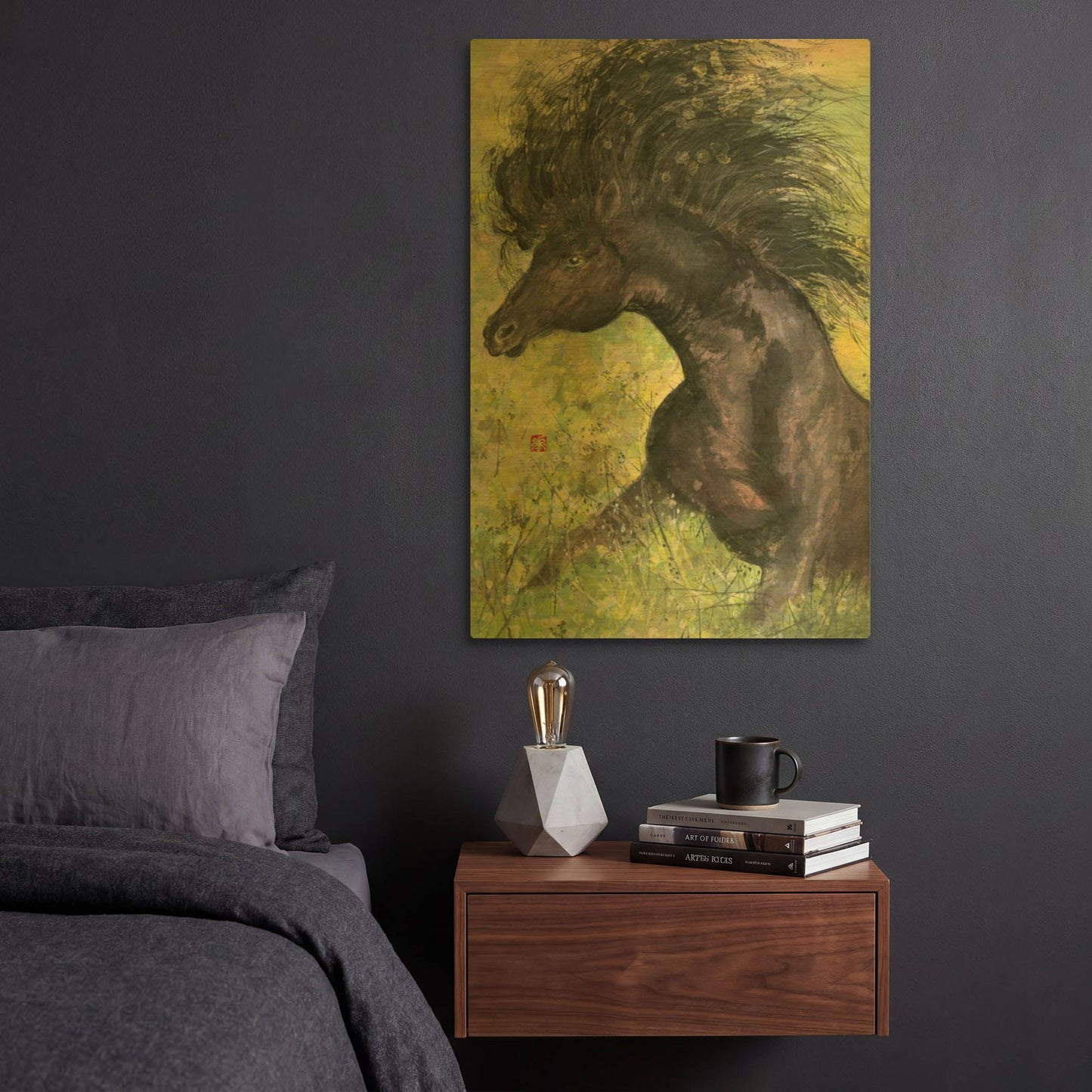'Spirit' By River Han Gold Metal Wall Art