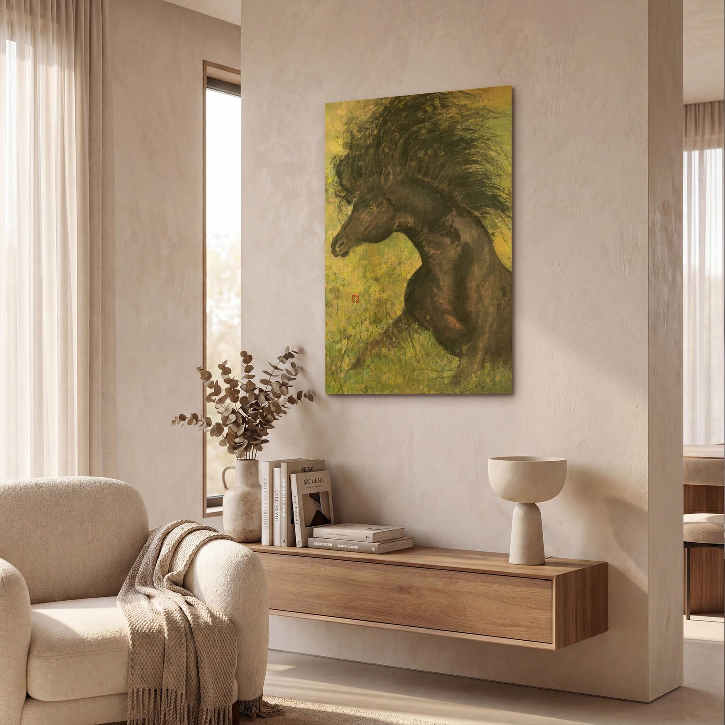 'Spirit' By River Han Gold Metal Wall Art
