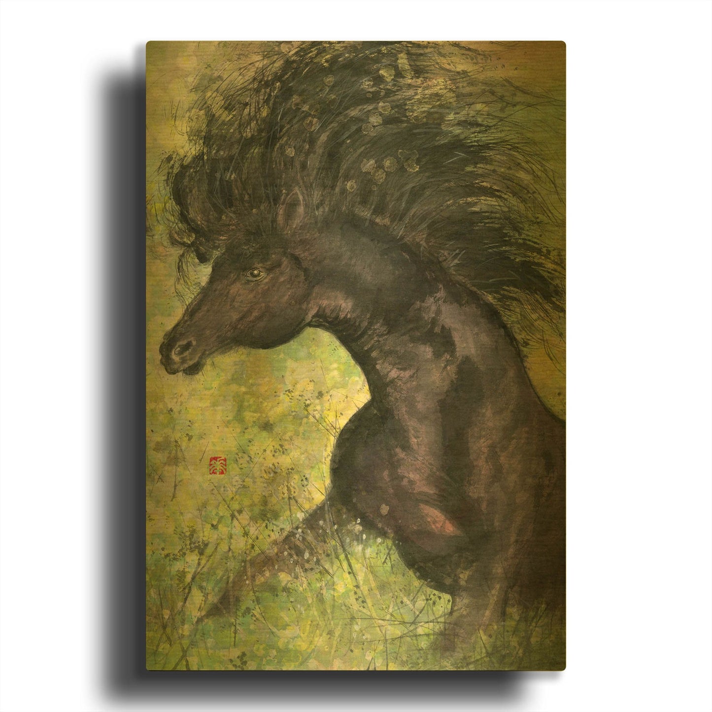 'Spirit' By River Han Gold Metal Wall Art