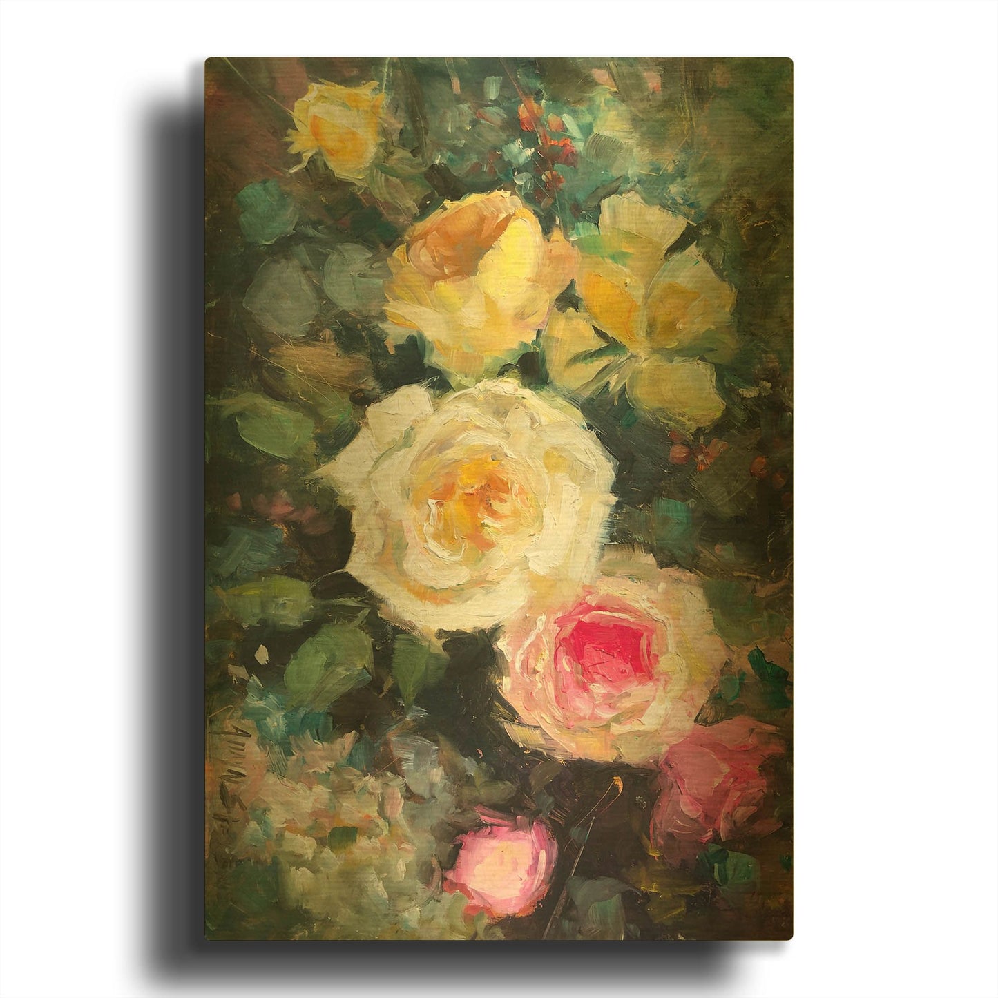 'Still Life #4' By JD Gold Metal Wall Art