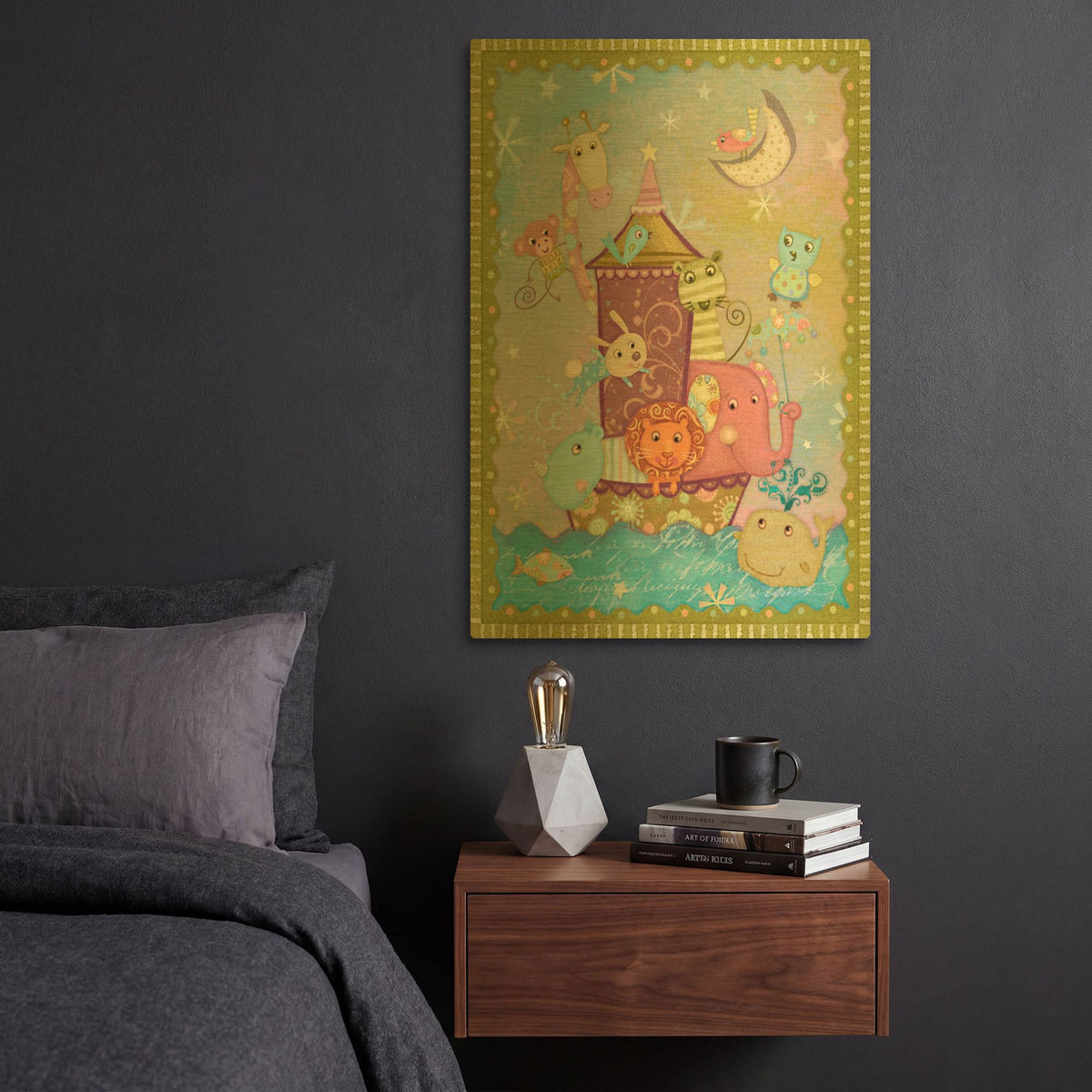 'Ark 1' By Viv Eisner Gold Metal Wall Art