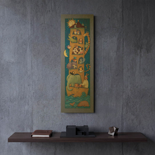 'Ark 6' By Viv Eisner Gold Metal Wall Art