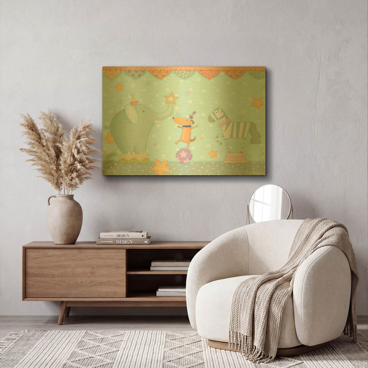'Big Top' By Viv Eisner Gold Metal Wall Art