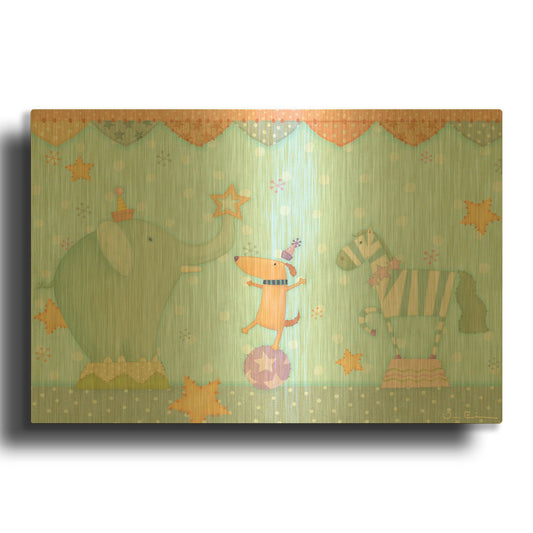 'Big Top' By Viv Eisner Gold Metal Wall Art