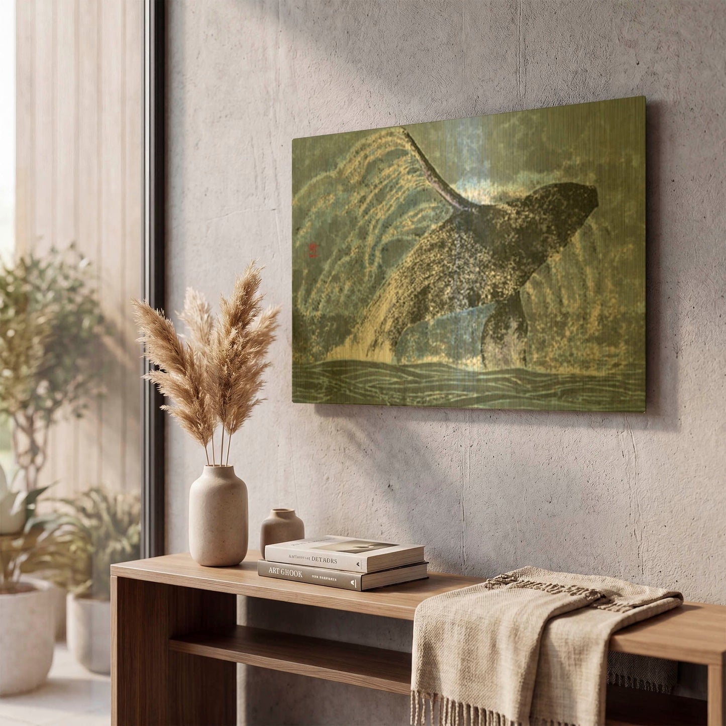 'Pure' By River Han Gold Metal Wall Art