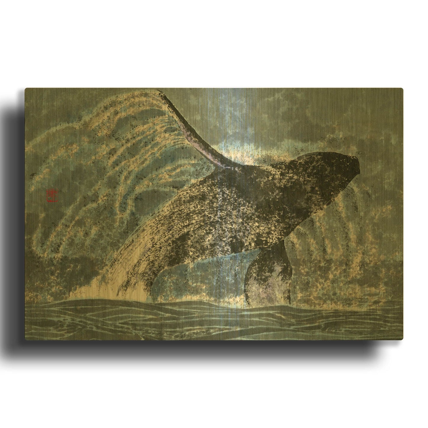 'Pure' By River Han Gold Metal Wall Art