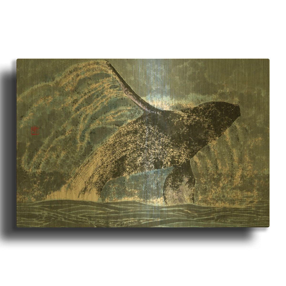 'Pure' By River Han Gold Metal Wall Art