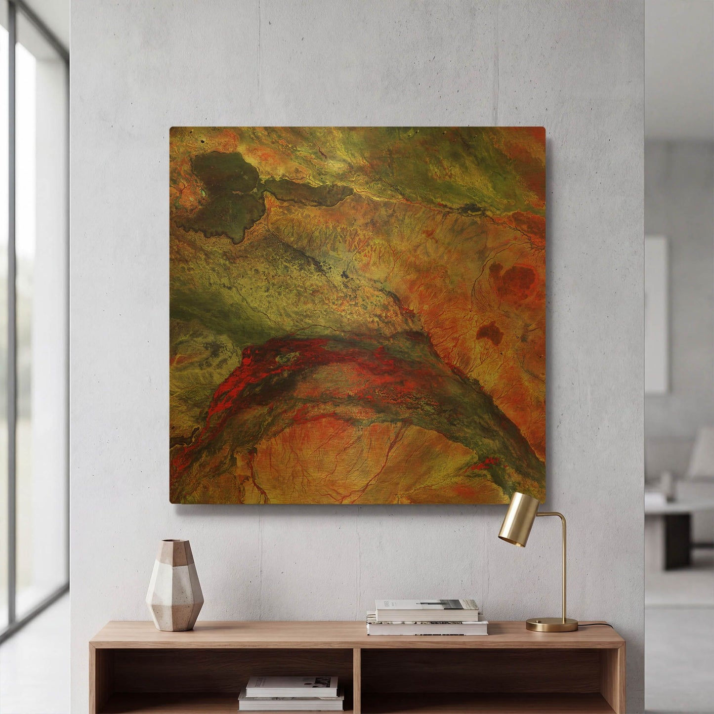 'Earth As Art The Lorian Swamp' By NASA Earth As Art Gold Metal Wall Art