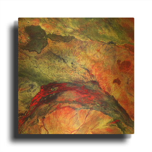 'Earth As Art The Lorian Swamp' By NASA Earth As Art Gold Metal Wall Art