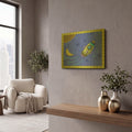 'Spaceship' By Viv Eisner Gold Metal Wall Art