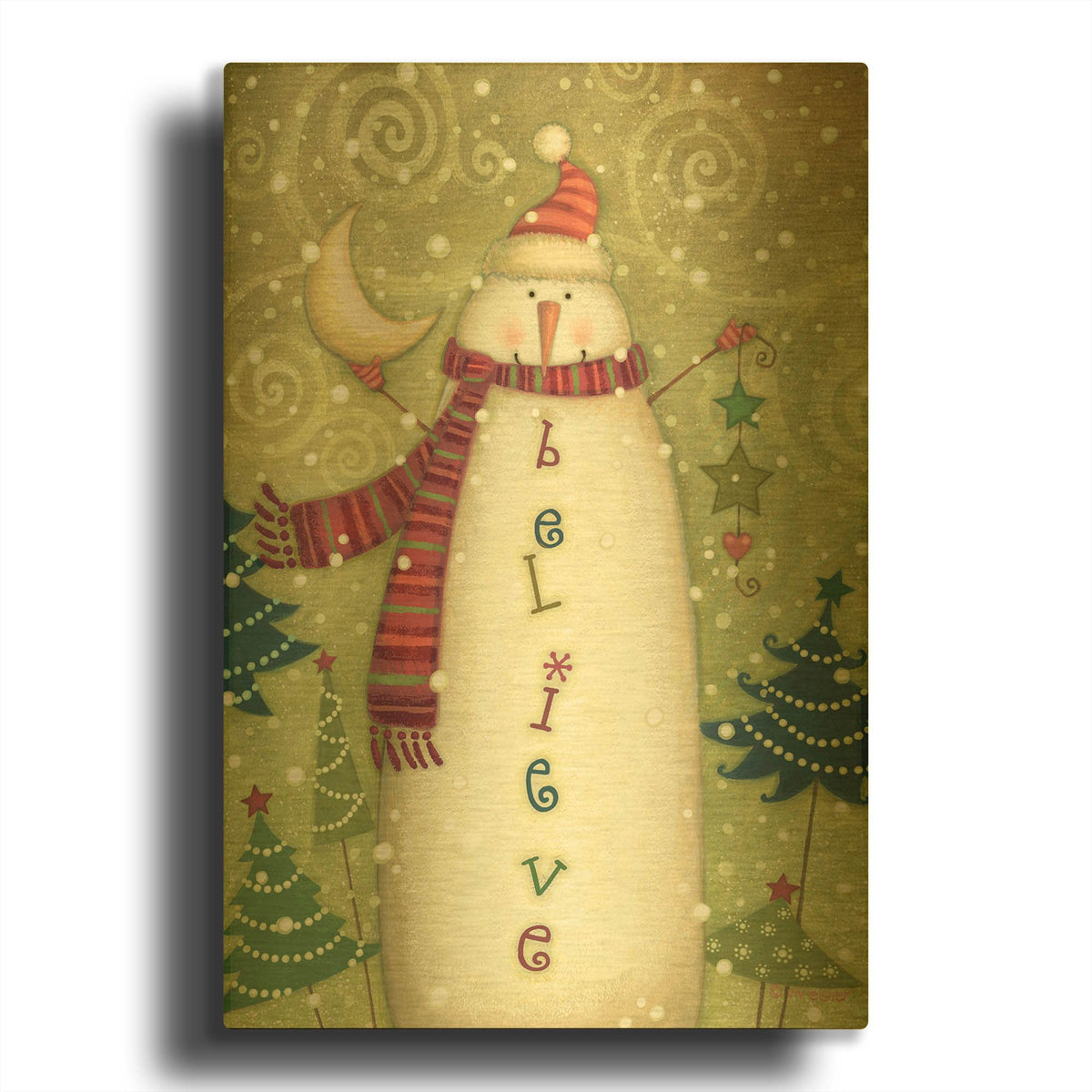 'Believe 1 Nb' By Viv Eisner Gold Metal Wall Art