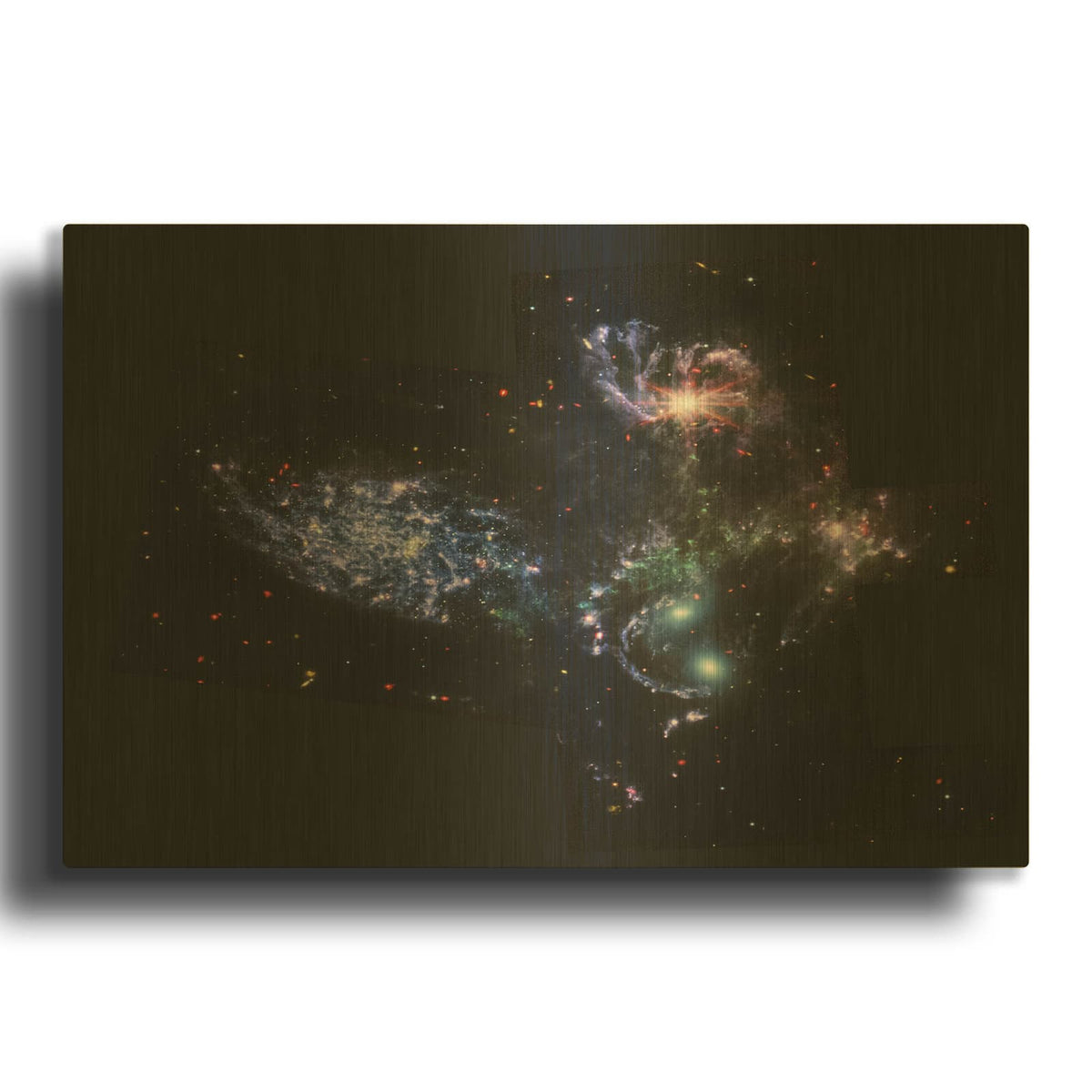 'Stephan' By NASA Space Photos Gold Metal Wall Art