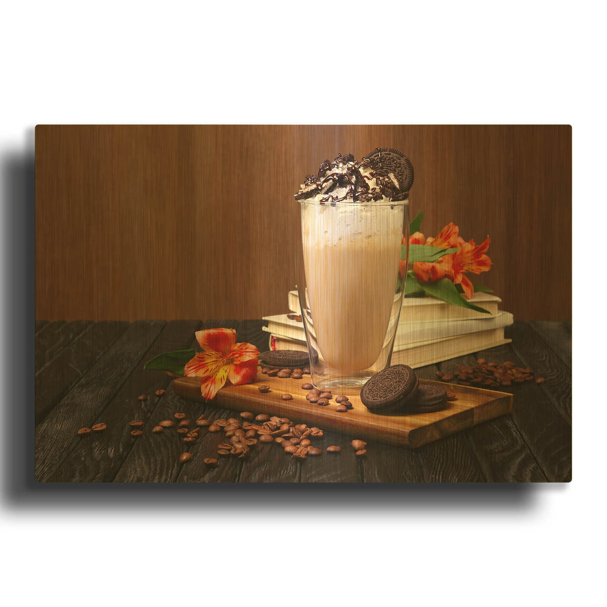 'Boozy Milkshake' By Luxe Gold Metal Wall Art
