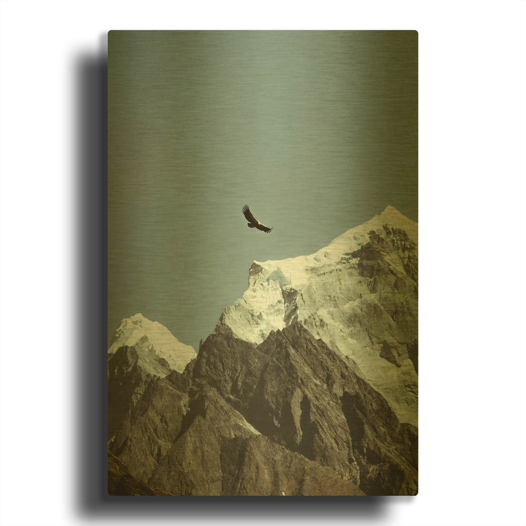 'Himalayan Eagle' By Luxe Gold Metal Wall Art