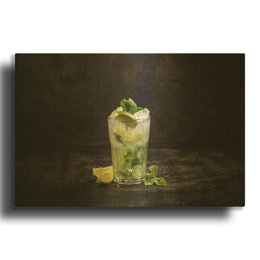 'Irresistible Mojito' By Luxe Gold Metal Wall Art