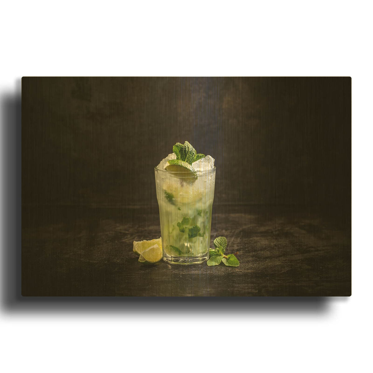'Irresistible Mojito' By Luxe Gold Metal Wall Art