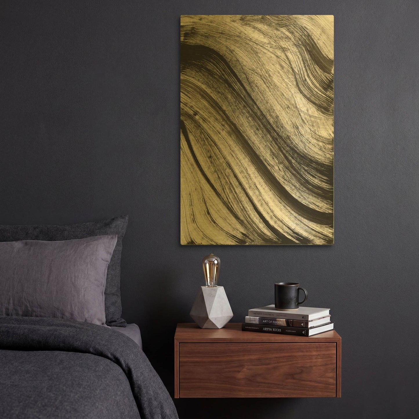 'Avalanche' By Natasha Gold Metal Wall Art