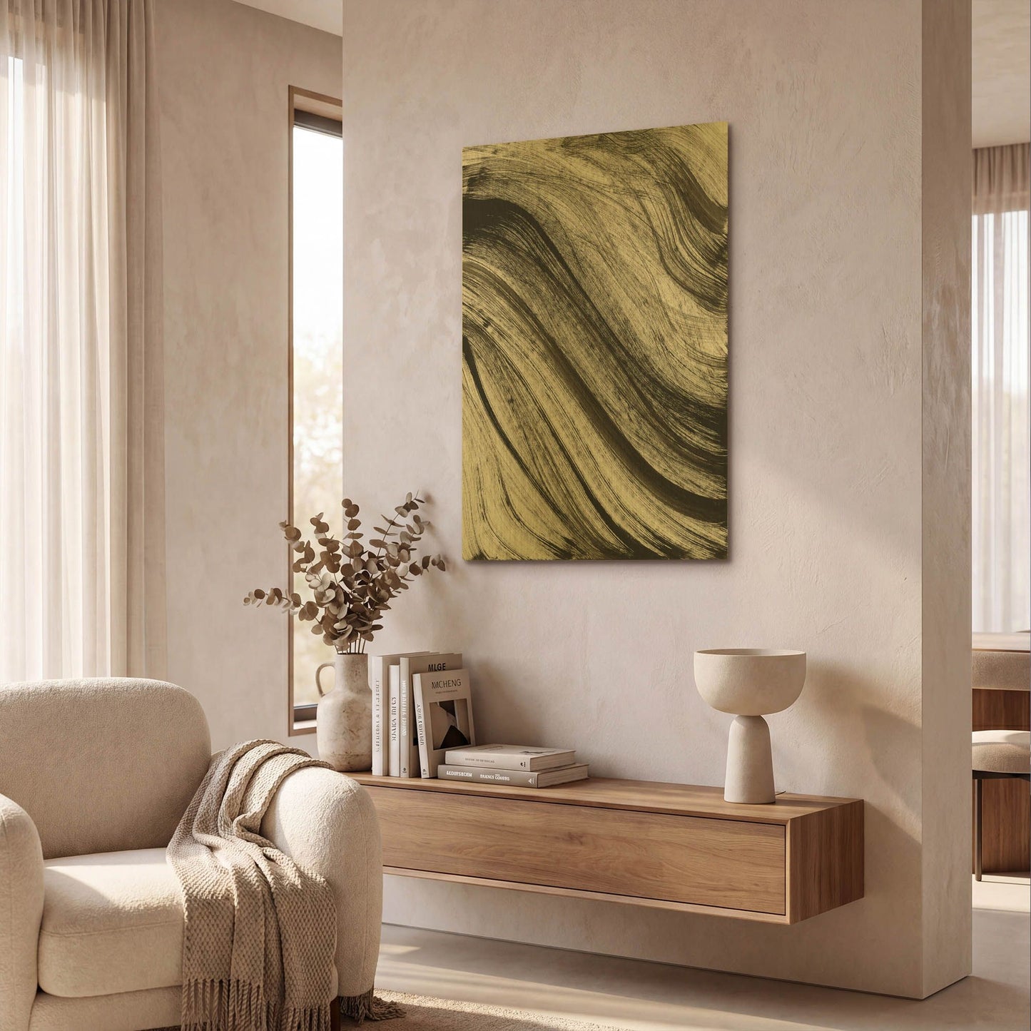 'Avalanche' By Natasha Gold Metal Wall Art