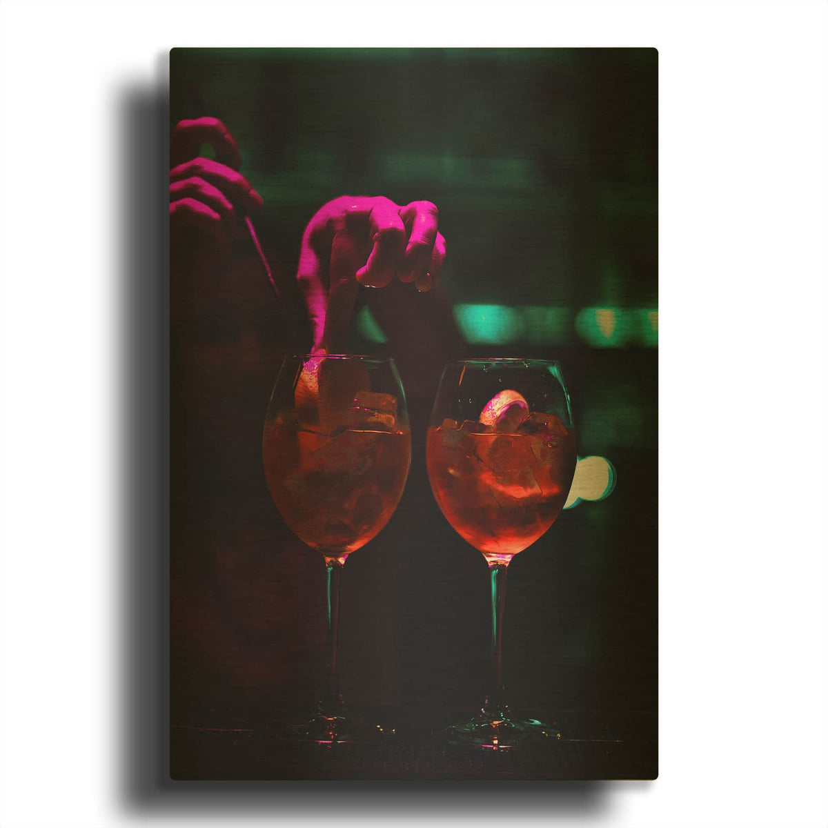 'Late Nights' By Luxe Gold Metal Wall Art