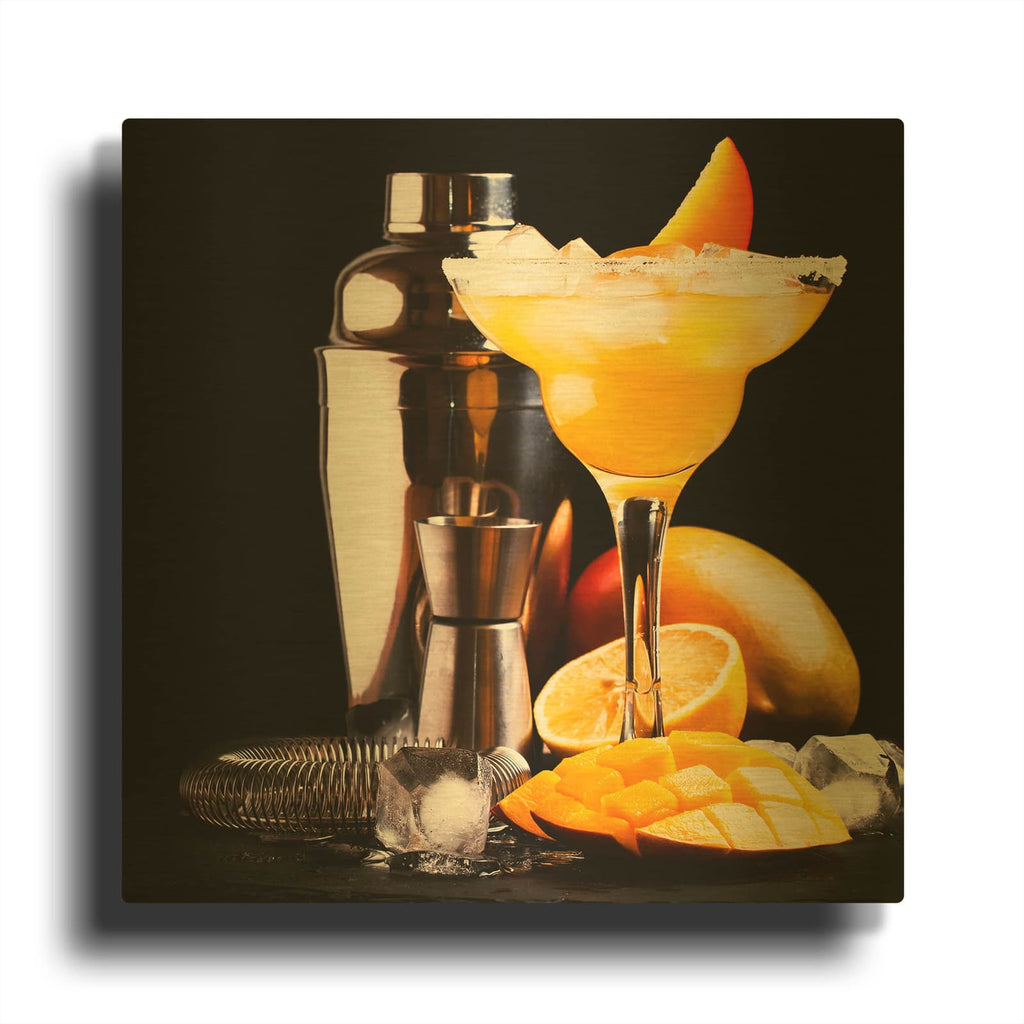 'Mango Daquiri' By Luxe Gold Metal Wall Art