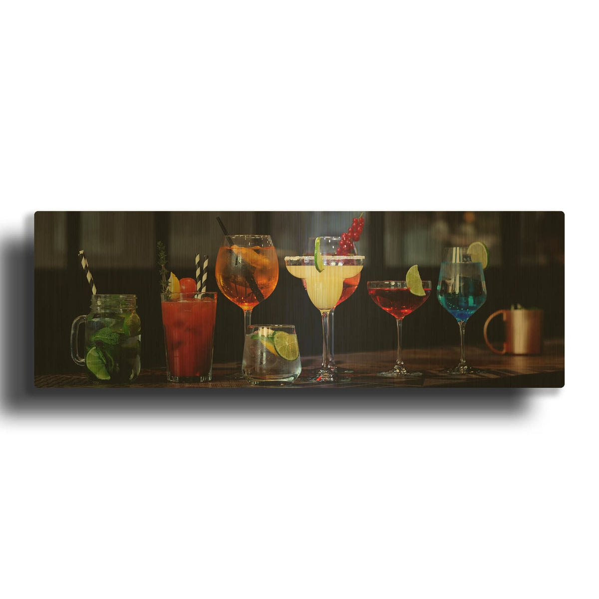 'Mixology' By Luxe Gold Metal Wall Art