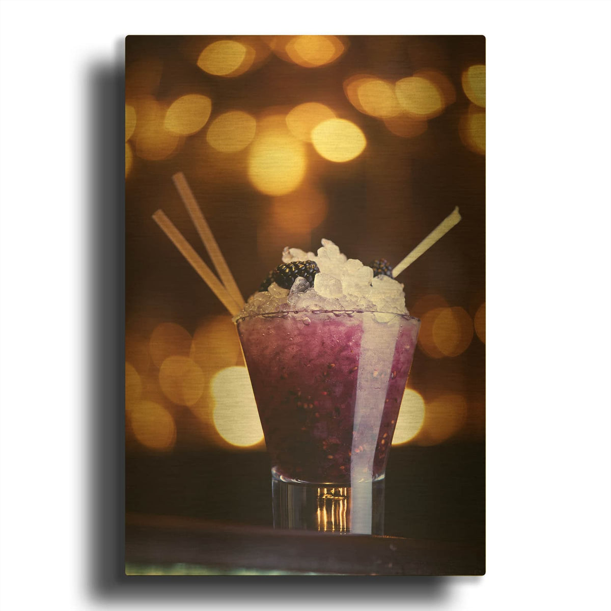 'Purple Nurple' By Luxe Gold Metal Wall Art