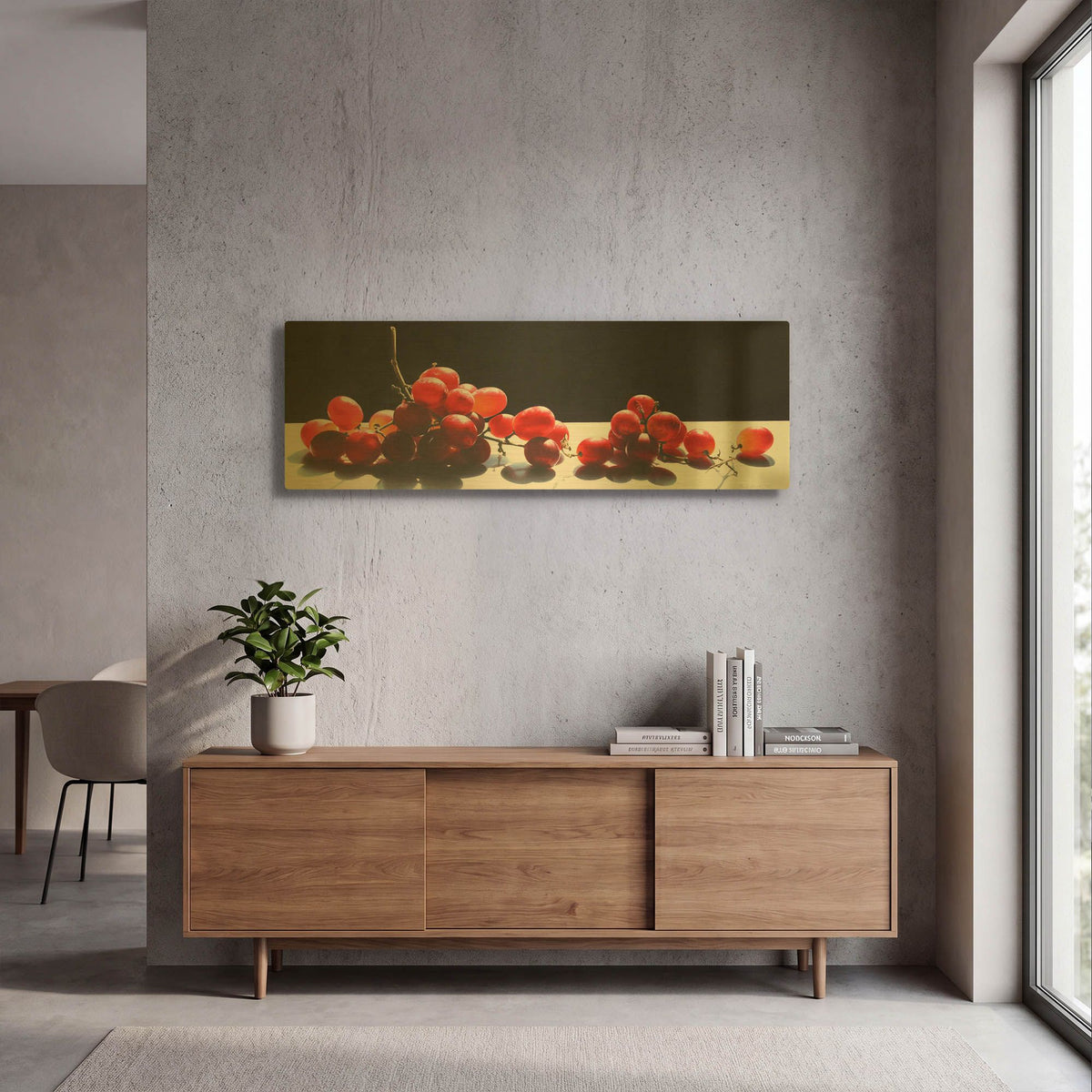 '2008 Best of Show Radiant Red' By Cecile Baird Gold Metal Wall Art