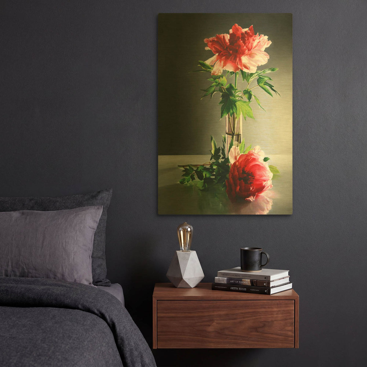 'Fragile Beauty' By Cecile Baird Gold Metal Wall Art