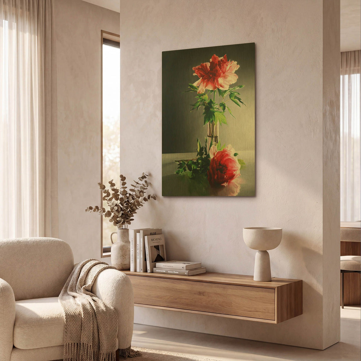 'Fragile Beauty' By Cecile Baird Gold Metal Wall Art