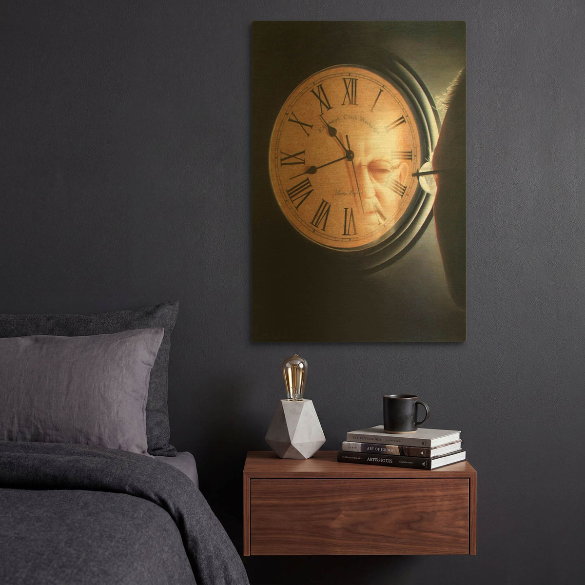 'Time to Reflect' By Cecile Baird Gold Metal Wall Art